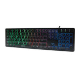 LogiLink Beleuchtete Tastatur LED RGB USB 1.1 QWERTZ-Layout Plug & Play