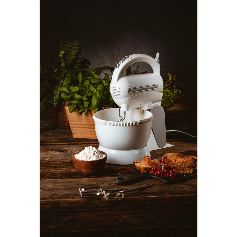 Camry CR 4213 Handmixer mit Rührschüssel weiß