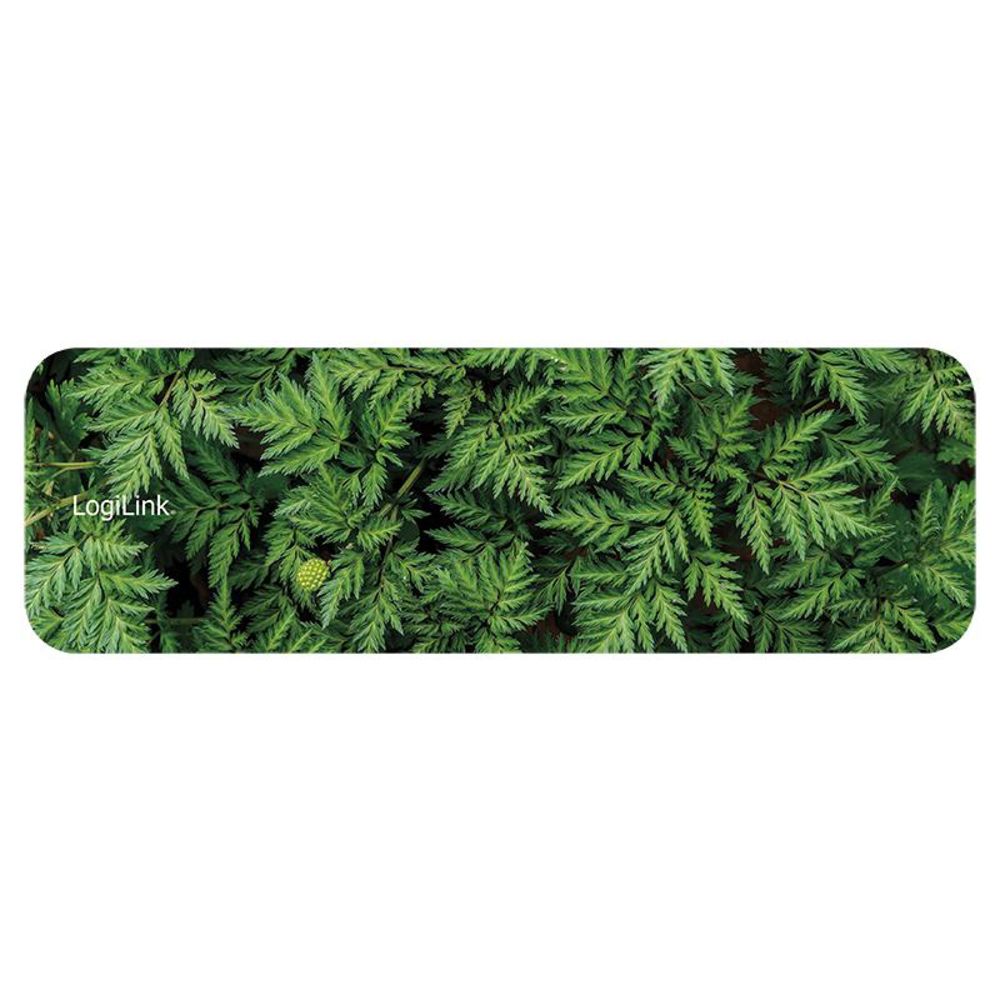 LogiLink Gaming Tastaturpad "Wald" im ergonomischen Design, 280x90mm, schmale Handgelenkauflage