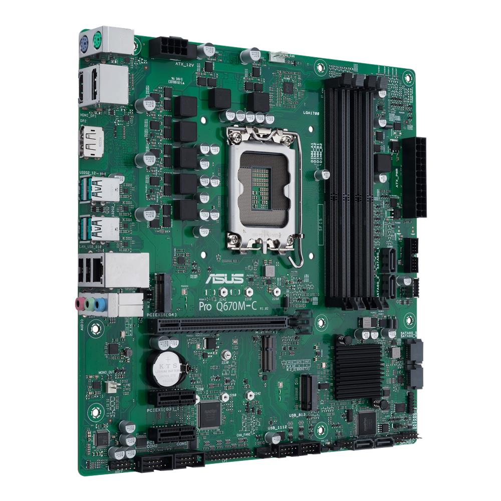 ASUS Pro Q670M-C-CSM Business-Mainboard Sockel Intel LGA 1700 Micro-ATX PCIe 4.0 DDR5