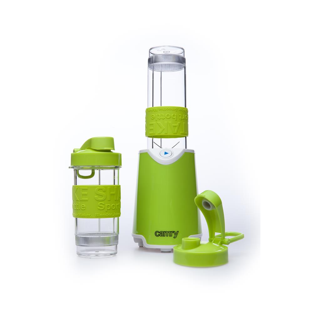Camry CR 4069 Smoothie Maker Standmixer Grün 500 Watt mit zwei To-Go-Bechern