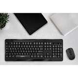 LogiLink Kabelloses Tastatur Maus Set 2,4 GHz 1000 dpi Schwarz