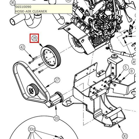 Nilfisk Original 56509443 Sheave-3V x 8.00 Riemenscheibe