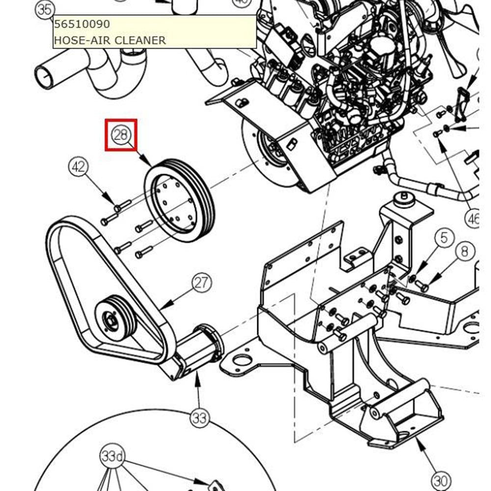 Nilfisk Original 56509443 Sheave-3V x 8.00 Riemenscheibe