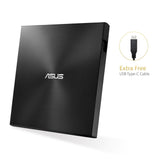 ASUS ZenDrive U9M USB-C externer Ultra SLIM DVD Brenner Schwarz inkl. USB-C Kabel