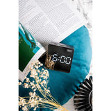 Camry Wecker CR 1150b digital schwarz LED Anzeige beleuchtet Datum Uhr Temperatur USB Batterie Thermometer