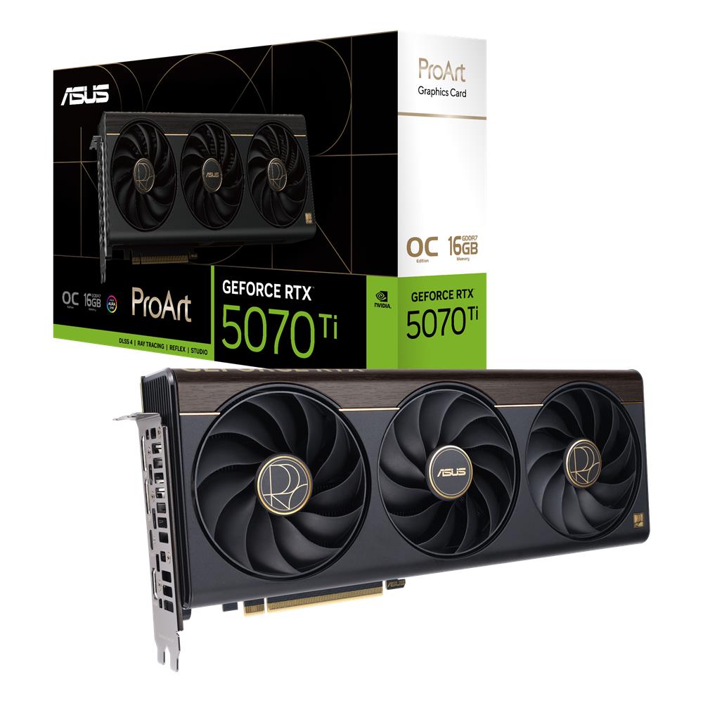 ASUS ProArt GeForce RTX 5070 Ti OC Edition 16GB GDDR7 Content Creation Grafikkarte