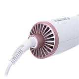 Camry CR 2021 Warmluft-Lockenbürste 1000 W Weiß Rosa 3 Heizstufen Lockenstabtrockner Rundbürste