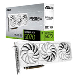 ASUS PRIME GeForce RTX 5070 White OC 12GB GDDR7 Gaming Grafikkarte PCIe 5.0