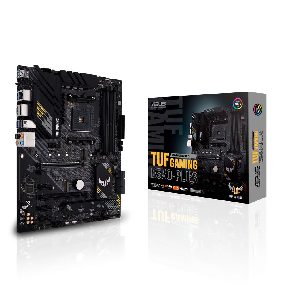 ASUS TUF Gaming B550-Plus Mainboard Sockel AM4 ATX Ryzen PCIe 4.0 M.2 Ethernet SATA USB 3.2