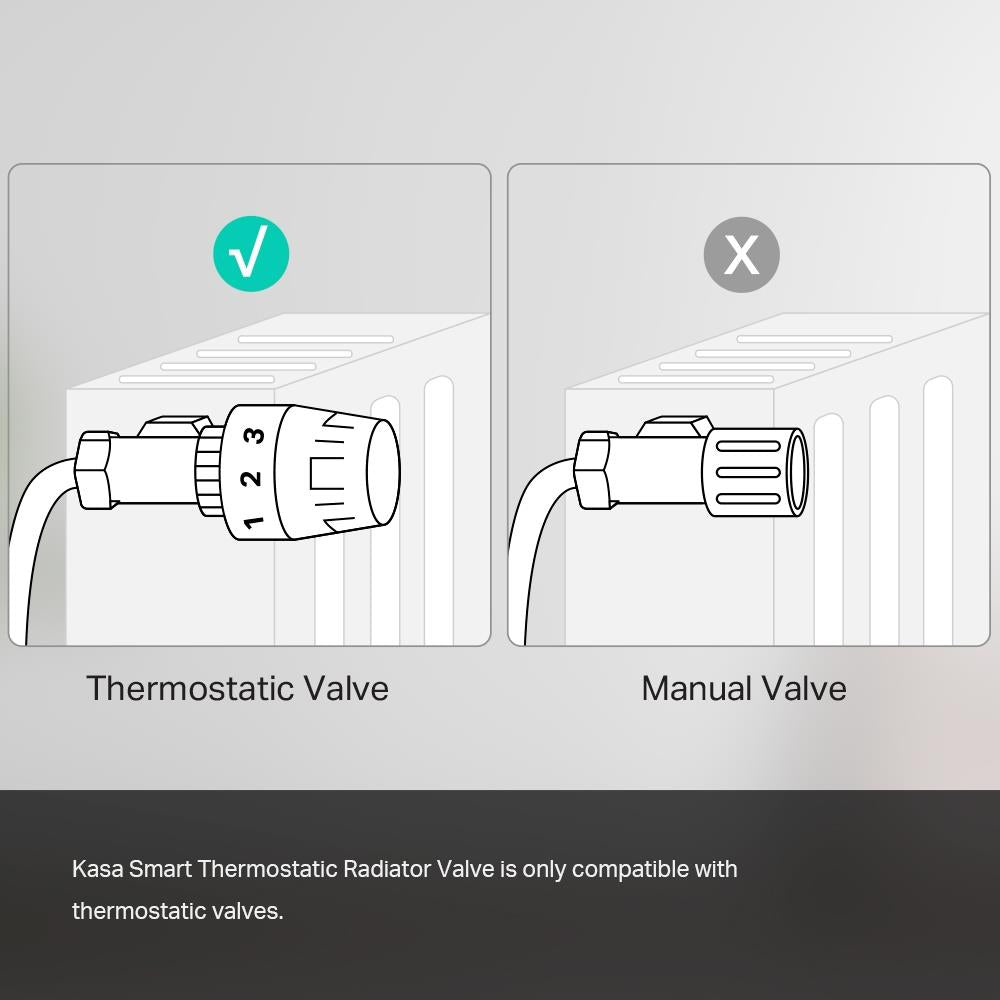 TP-Link KE100 Kasa Smart Thermostatisches Heizkörperventil für T110, T310 und T315