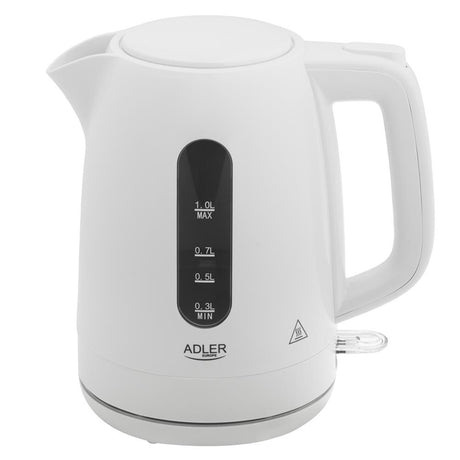 Adler AD 1380w Wasserkocher Kunststoff 1,0 l weiß – kompakt & sicher