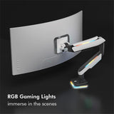 LogiLink BP0162 Gaming Monitorhalterung 17 bis 49 Zoll mit Beleuchtung