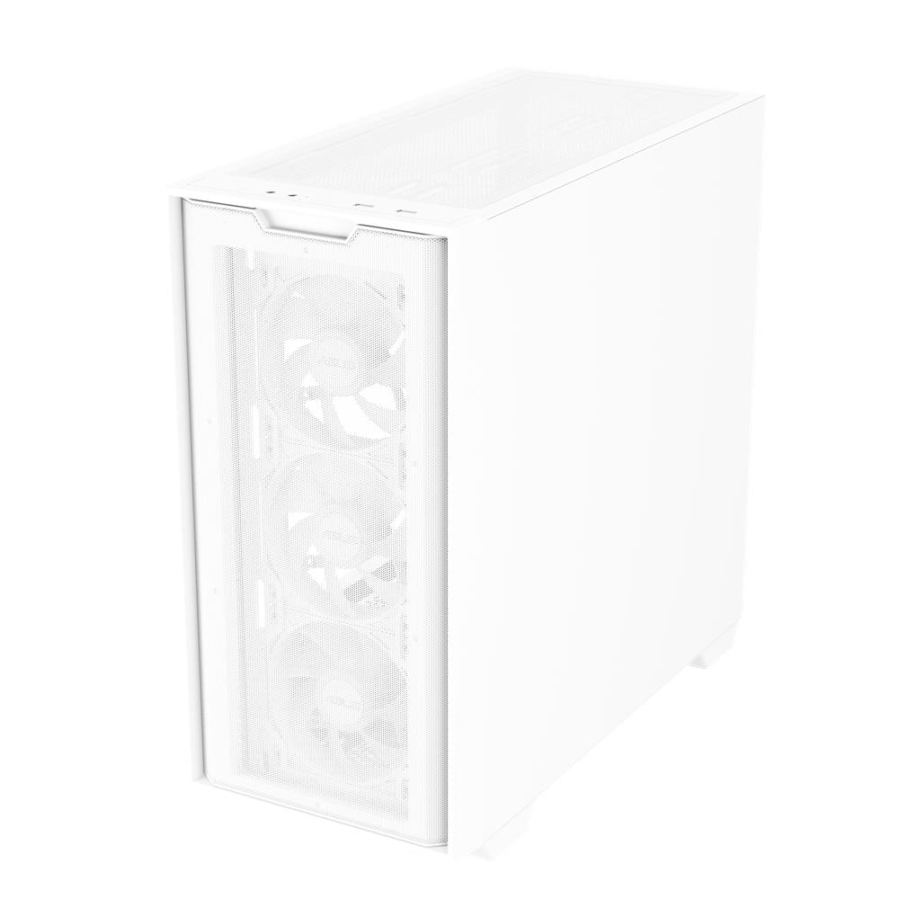 ASUS A21 PLUS TG ARGB White microATX PC Gehäuse mit Mesh Front und 4 ARGB Lüftern