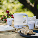 Adler AD 1381 Elektrischer Reisewasserkocher, 0,5 L, inkl. Tassen & Löffel, für Reisen & Camping