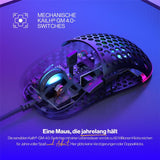 ENDORFY LIX, Ultraleichte Gaming-Maus (59 g), 8000 DPI, Schwarz | EY6A002