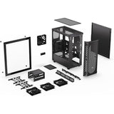ENDORFY Signum 300 Air, ATX PC-Gehäuse, inkl. 4x 120mm PWM-Lüfter, Mesh-Frontplatte, Seitenteil aus gehärtetem Glas | EY2A005