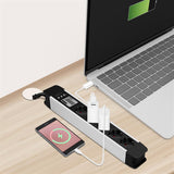 LogiLink 5-fach Steckdosenleiste mit LCD-Display für Energieverbrauch & CO₂-Emission