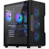 ENDORFY Regnum 400 ARGB, ATX PC-Gehäuse, inkl. 4x 120mm ARGB PWM-Lüfter, Seitenteil aus gehärtetem Glas | EY2A009