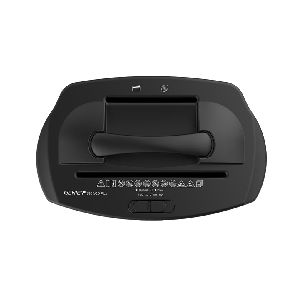 GENIE Aktenvernichter 580 XCD Plus, 21 Liter Korb P4 schwarz