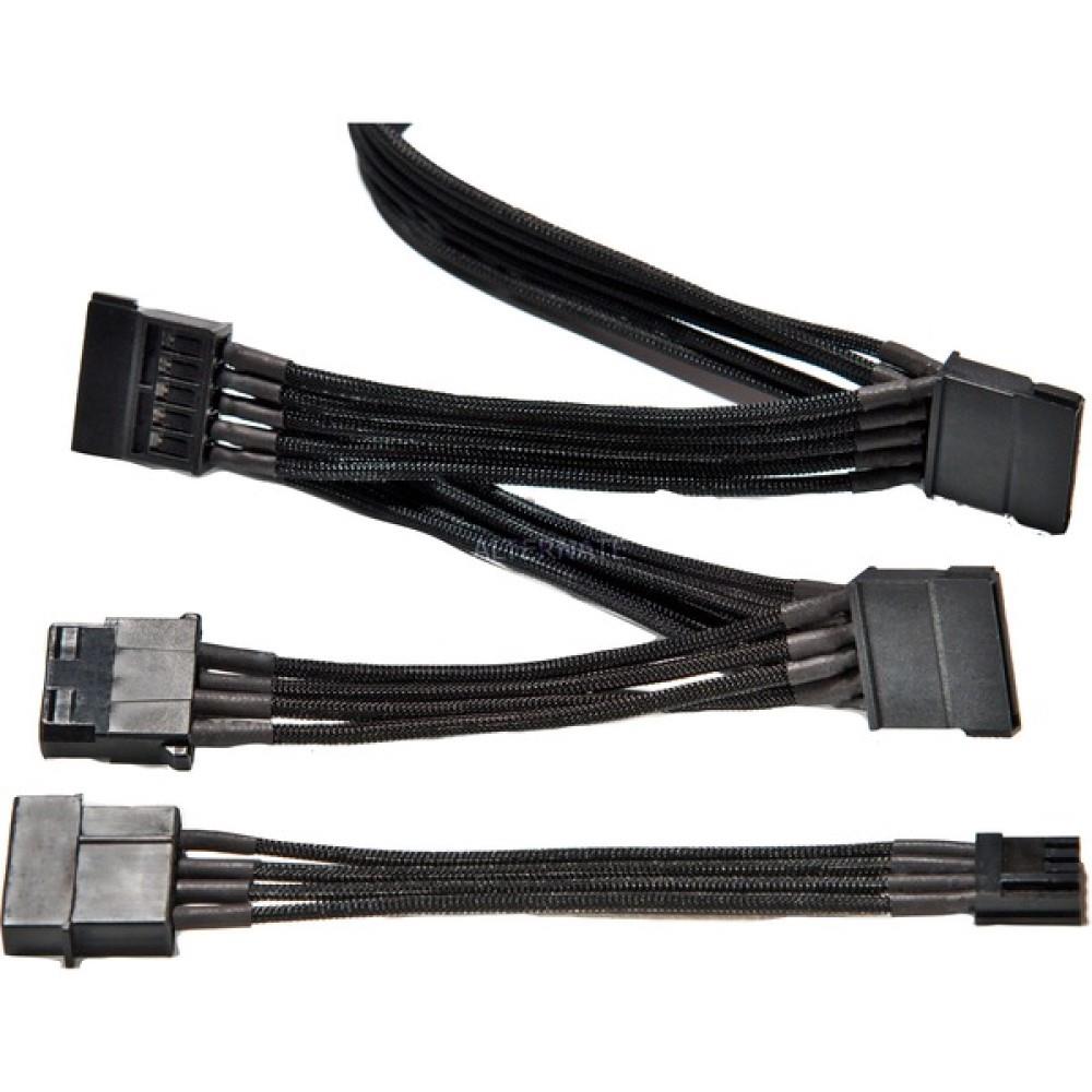 be quiet! Power Cable CM-61050 PSU > 3x SATA + 1x HDD/FDD Multipower Stromkabel Netzteil schwarz