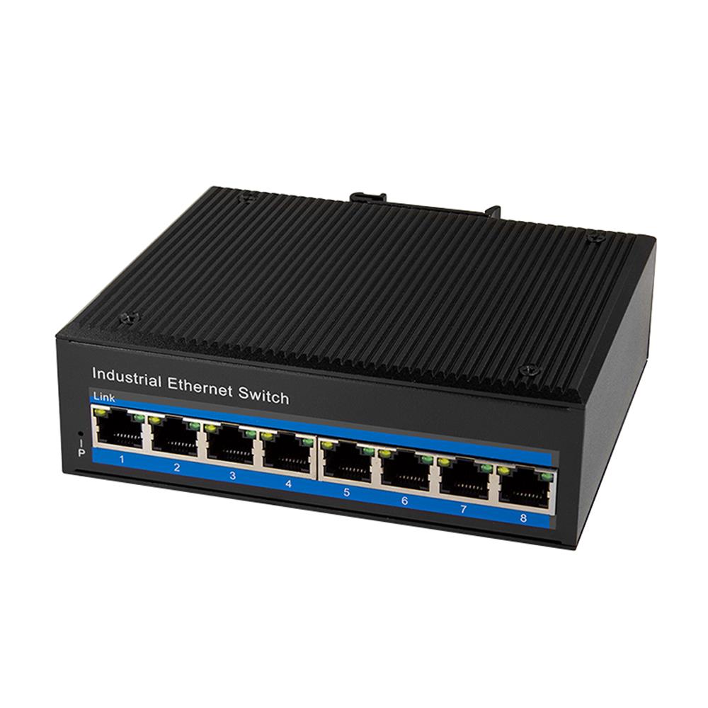 LogiLink Industrie Fast Ethernet PoE-Switch 8-Port 10/100 Mbit/s unmanaged Netzwerk-Switch