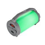 Adler AD 1169 tragbarer Bluetooth-Lautsprecher Grau 1200mAH RGB-LED-Beleuchtung Micro-SD