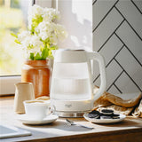 Adler AD 1306 Glas-Wasserkocher mit LED-Beleuchtung, 1,8 L, 2200 W, weiß