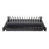 LogiLink Ausziehbarer 19"-Fachboden für Notebooks & Tablets – 4,5 HE, Schwarz