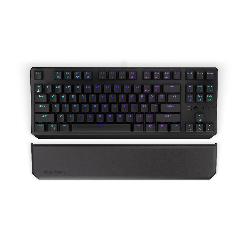 ENDORFY Thock TKL Palm Rest, schwarze Handballenauflage, Magnetische Befestigung