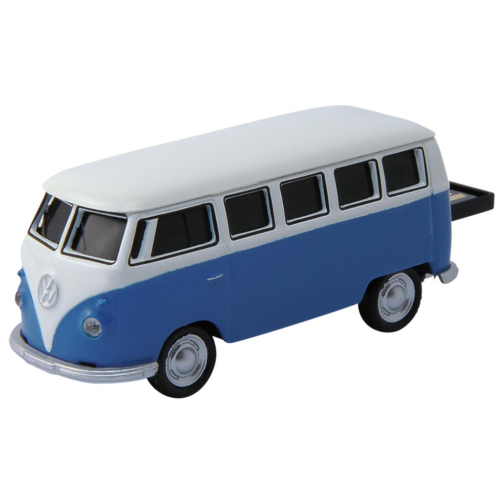 GENIE USB-Stick 32GB, Modellauto "VW Bus blau/weiß"