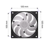 ENDORFY Fluctus 120 PWM ARGB, PC-Lüfter, schwarz, Anti-Vibrations-Pads