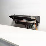 LogiLink 19" Rackhalterung – Untertisch- oder Wandmontage, 2HE, Schwarz