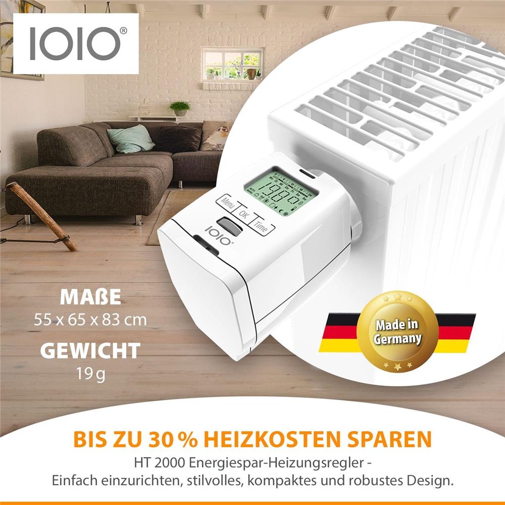 IOIO Elektronisches Heizungsthermostat HT 2000 Thermostat programmierbar Heizungsregler digital