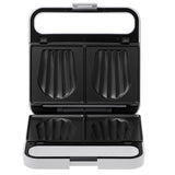 Adler AD 3070 2in1 Sandwichmaker Kontaktgrill 1100W antihaftbeschichtet weiß