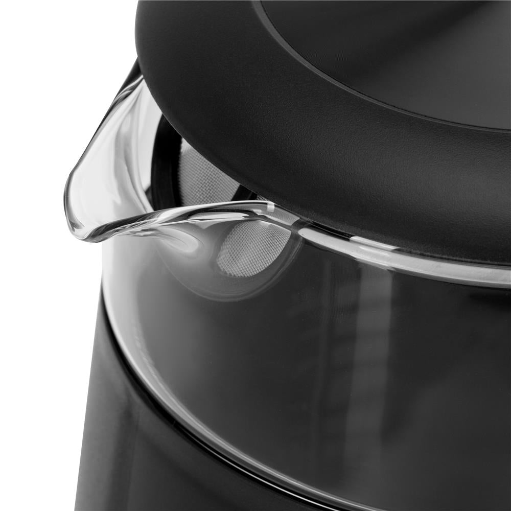 Adler AD 1305 Glas-Wasserkocher mit Temperaturregelung, LED-Anzeige, 1,7 L, 2200 W