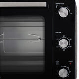 Adler AD 6028 Elektrobackofen 60 L mit Umluft Timer und Drehspieß Schwarz