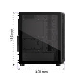 ENDORFY Arx 500 Air ATX PC Gehäuse mit Glasfenster