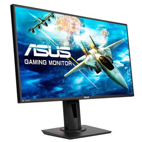 ASUS VG278QR 68,6 cm (27 Zoll) Gaming Monitor (Full HD, DVI, HDMI, DisplayPort, 0,5ms Reaktionszeit, 165Hz) schwarz