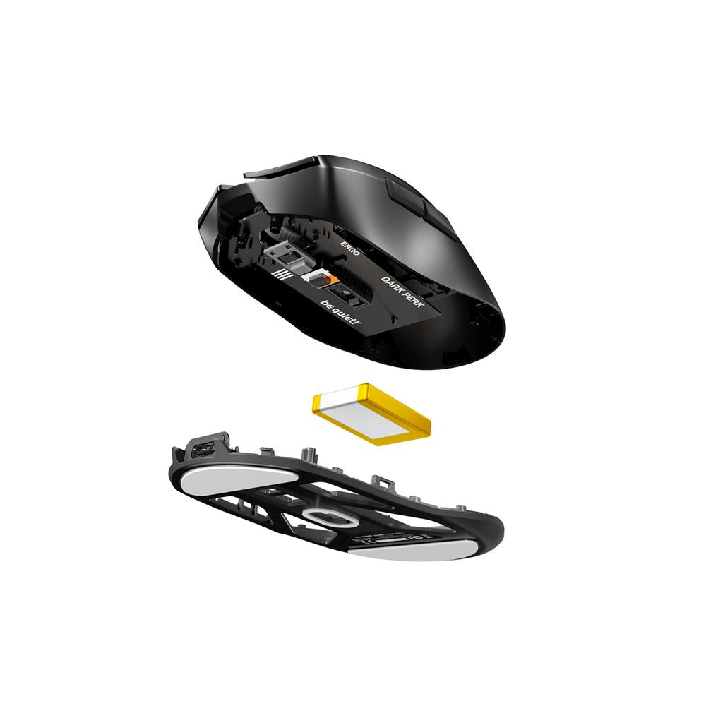 be quiet! Dark Perk Ergo Wireless Gaming Maus 55g, PAW3950, 32.000 DPI, 8.000 Hz