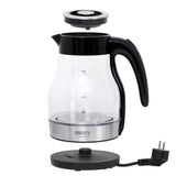 Camry CR 1300 Glas Wasserkocher 1,7 Liter mit LED Beleuchtung Edelstahl