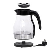 Camry CR 1300 Wasserkocher 1,7 Liter Glaskessel mit LED-Beleuchtung Edelstahl