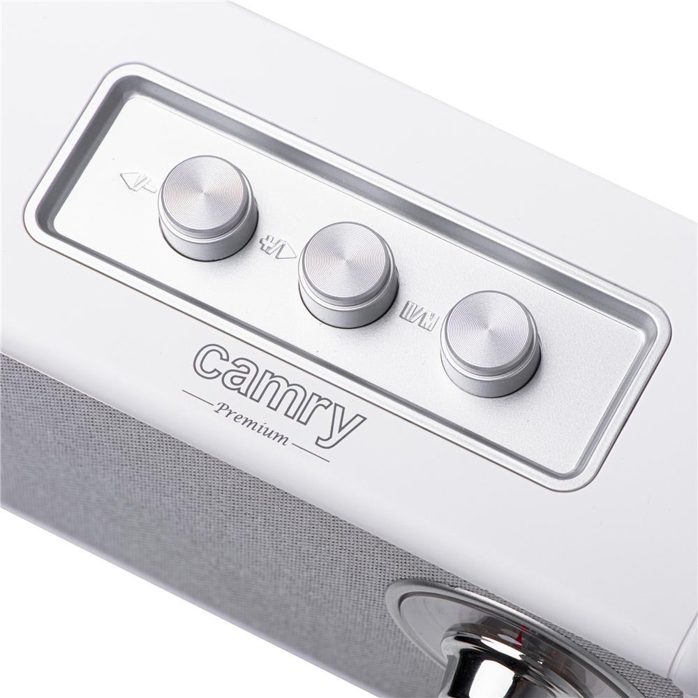 Camry CR 1902 FM Radio mit Bluetooth tragbares Küchenradio USB AUX weiß