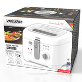 Mesko MS 4908 G Fritteuse – 2,5 L, Temperaturregelung, Frittierkorb, 1800 W