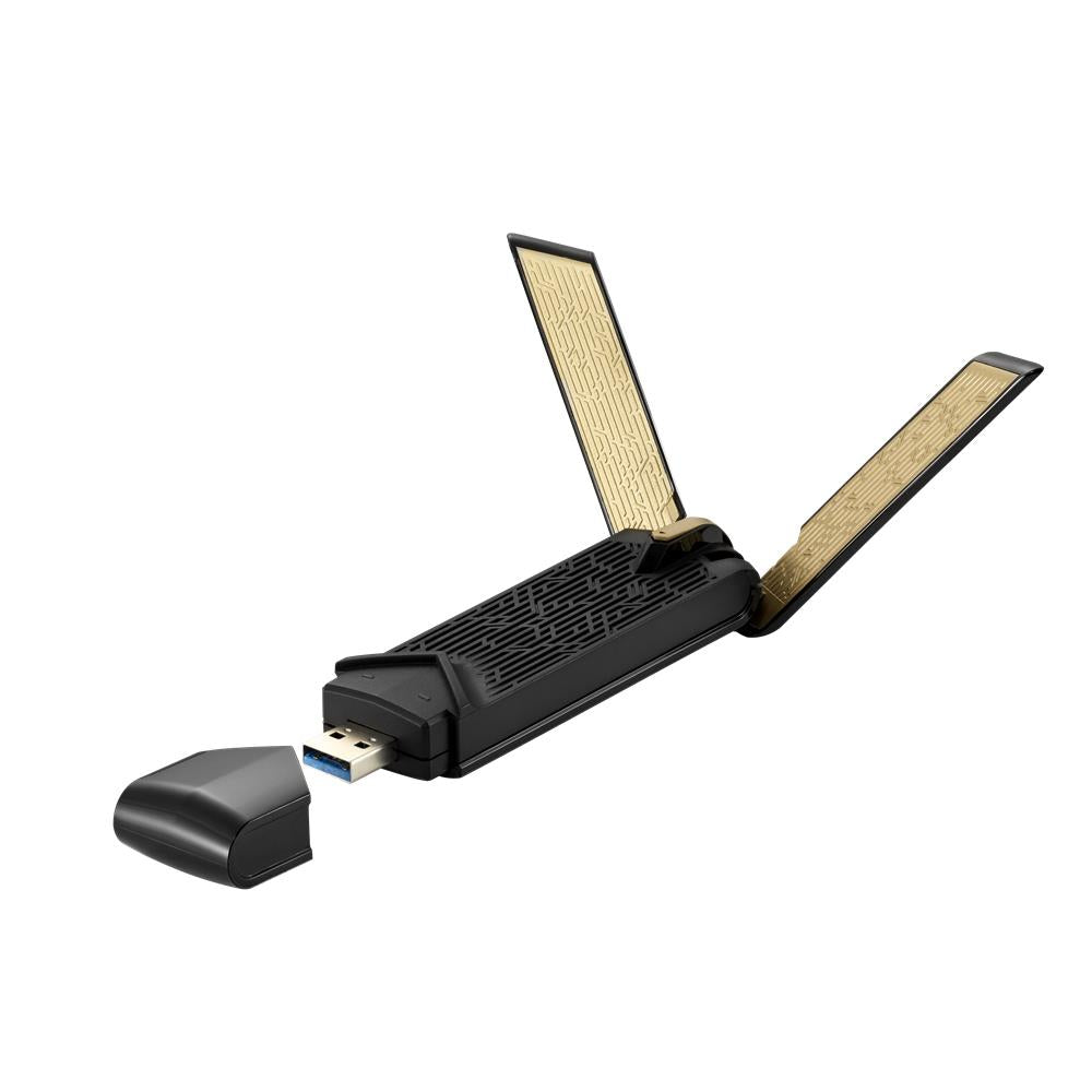 ASUS USB-AX56 Dual-Band AX1800 USB-WLAN-Adapter WiFi 6 externe Antenne WPA3-Security Plug-and-Play