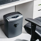 Adler AD 1038 Aktenvernichter, P-4 Dokumentenschredder für Papier, Kreditkarten und CD/DVDs, 10 Blatt, 21 Liter, Grau