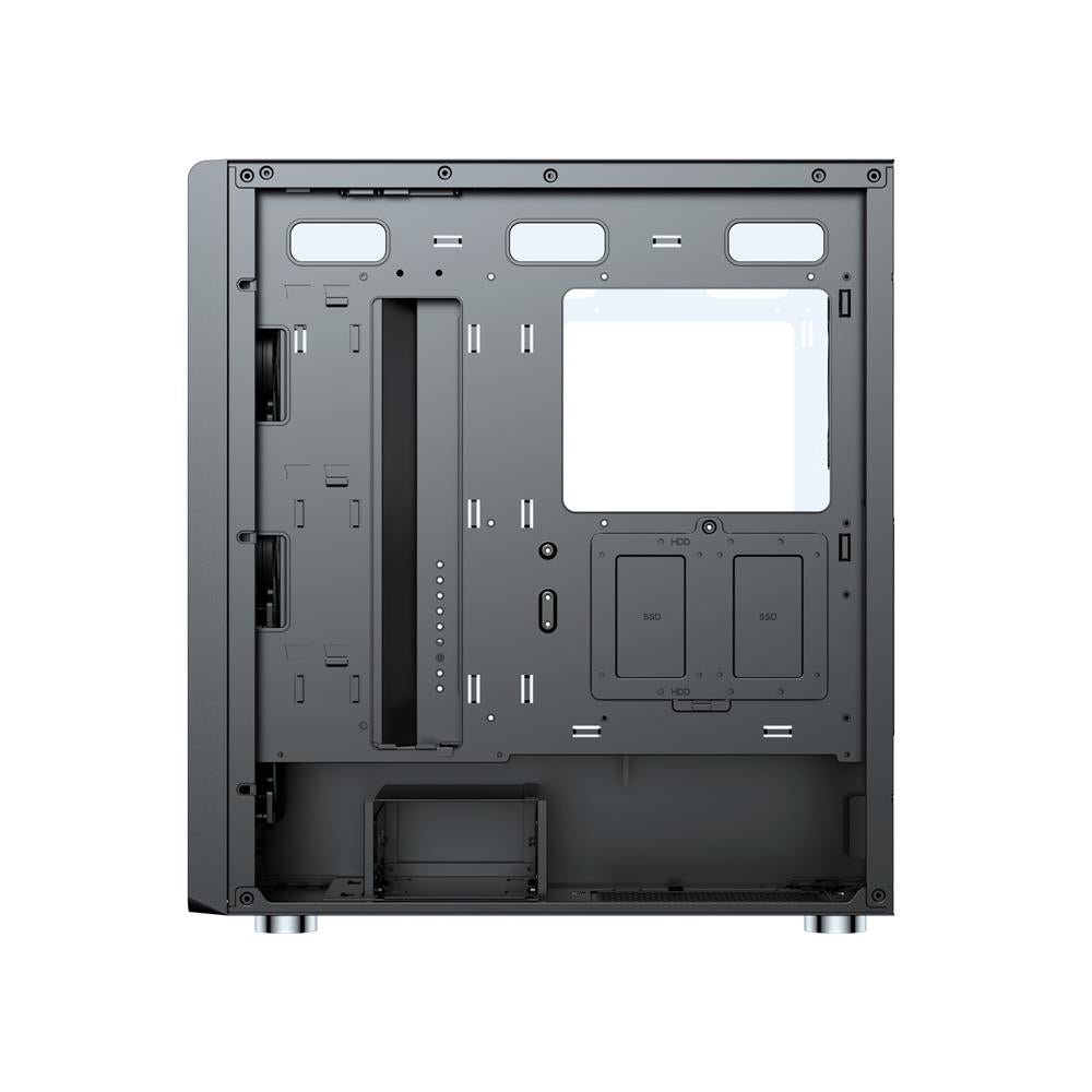 Silentware Air 100 Black – Midi Tower mit Mesh-Front, Glas-Seitenfenster & 4 A-RGB Lüftern
