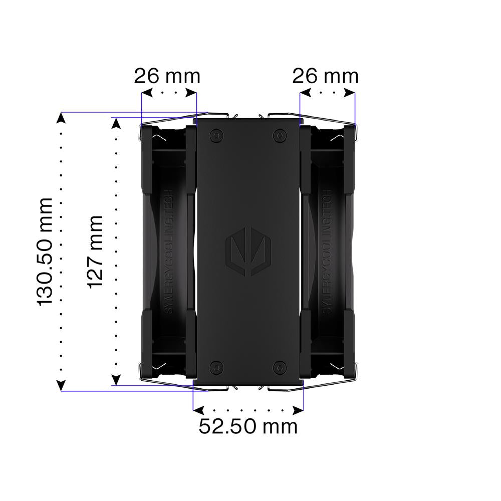 ENDORFY Fera 5 Dual Fan EY3A006, CPU-Kühler, Schwarz, Wärmeleitpaste inklusive