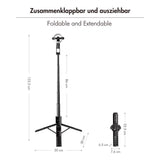 LogiLink Magnetischer Selfie-Stick, Bluetooth 5.0, MagSafe-kompatibel, 86 cm, Schwarz