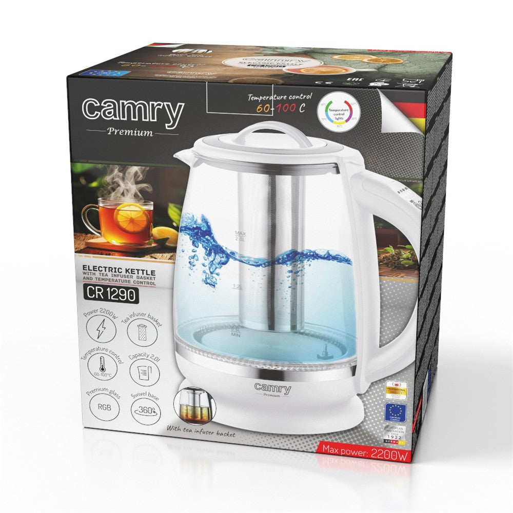 Camry CR 1290 Wasserkocher 2 L Weiß
